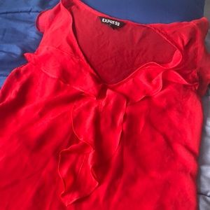 Flowy ruffle top from Express
